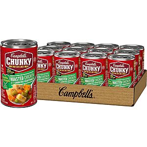12-Pack 18.8oz. Campbell’s Chunky Soup Cans (various flavors) from $19.60 w/ S&S & More + Free S&H