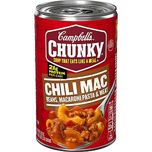 18.8oz. Campbell's Chunky Soup Cans (various flavors) $1.40 w/ Subscribe & Save
