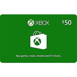 $50 Xbox eGift Card, $40, Kroger Gift Card Portal
