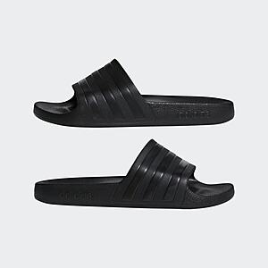 Men's adidas Adilette Aqua Slide Sandals (Core Black Only/Select Sizes) $8.65 + Free S/H