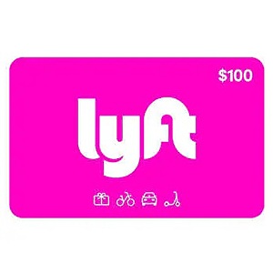Costco Members: $100 Lyft eGift Card (Email Delivery) $80