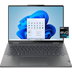 Open Box/Excellent: Lenovo Yoga 7i Laptop: i7 1355U, 14" 2.2K Touch, 512GB SSD $444 + Free S/H