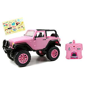 Jada Toys Girlmazing Jeep Wrangler Radio Control Vehicle (Pink or Purple) $9.97 + Free S&H w/ Walmart+ or $35+