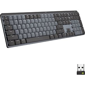 Logitech MX Mechanical Full Size Wireless Backlit Keyboard w/ Tactile Switch $108.80 after 20% Recycle & Save Coupon + Free S/H