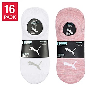 Costco Members: $10 Off 2+ Eligible Apparel Items: 20-Pairs Ladies' K Bell No Show Socks 2 for $29.98, 16-Pairs Ladies' PUMA Sneaker Socks 2 for $21.98 & More + Free S/H
