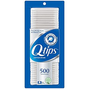 500-Count Q-Tips Original Cotton Swabs $3.50