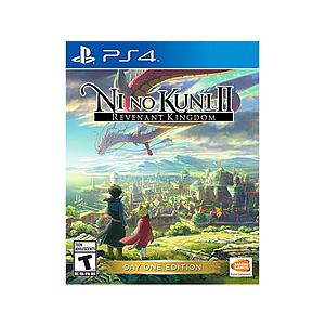 Video Games: Ni no Kuni II : Revenant Kingdom D1 Edition (PS4) $34.99, Dragon Ball FighterZ (PS4/Xbox One) $29.99 + FS w/ ShopRunner via Newegg