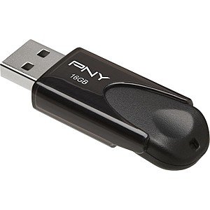 16GB PNY Attache 4 USB 2.0 Flash Drive (Black)  $4.50 + Free In-Store Pickup