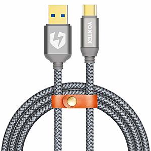 Nylon Braided USB Type C Cable (3.3ft) with Fast Charging and Data Transfer for $3.99 AC @ Amazon