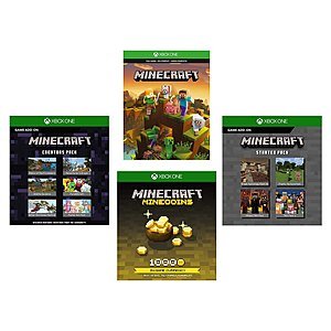 Minecraft + 1K Minecoins + Starter & Creators Pack Add-On (Xbox One Digital Game) $18.95 + Free Shipping