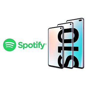 Spotify 6 Months free for Samsung  Galaxy S10 series owners