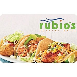 Rubio's Coastal Grill Restaurant: Any Entrees B1G1 Free via Printable Coupon