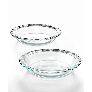 Bakeware Products: 2-Piece Pyrex 9.5" Glass Pie Plates $6 & More + In-Store Pickup