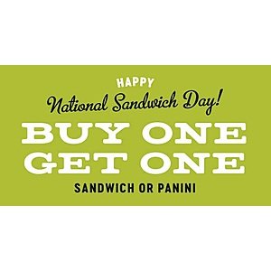 Corner Bakery Cafe Coupon: Buy One, Get One Free on Any Sandwich or Panini (Valid thru 11/3)