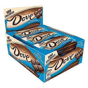 Chocolate/Candies Sale: 18-Count Dove Milk Chocolate Candy Bars $5.70 & More + Free S/H w/ Amazon Prime