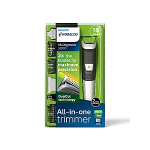 18-Piece Philips Norelco Multigroom 5000 All-In-One Trimmer $20 + Free Curbside Pickup