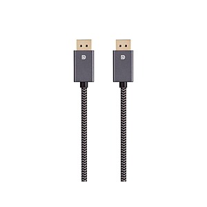 12' Monoprice DisplayPort 1.2 EasyPlug Nylon Braided Cable Bundle (Gray) 2 for $9 & More + Free S&H