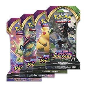 Pokémon TCG: Sword & Shield Vivid Voltage Sleeved Booster Pack $4 + Free Ship to Store
