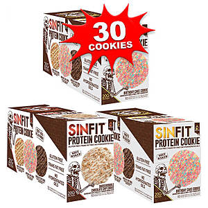 Supplement Hunt: 3 X 10PK SINISTER LABS SINFIT PROTEIN COOKIES FOR $11.99. Shipping is $5.99.