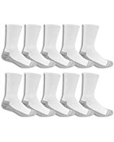 6-Pack Dickies Men's Dri-tech Moisture Control Crew Socks (White) 2 for $13.50 w/ S&S + Free S&H