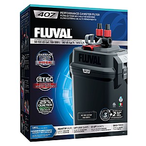 Fluval 407 Performance Canister Filter 120Vac, 60Hz for $169.99 before tax with code save30