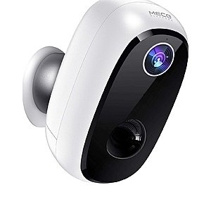 Meco Wireless Outdoor Security Camera 1080p Rechargeable Battery Amazon $39.99
