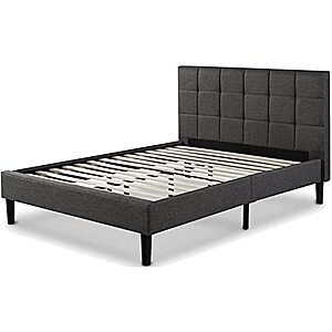 Zinus Lottie Upholstered Standard Bed Frame/Mattress Foundation in Grey (Queen) $147.15 + Free S/H