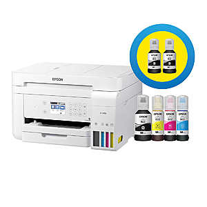 Epson EcoTank ET-3760 Special Edition All-in-One Wireless Printer with Two Bonus Black Ink Bottles 5/19-6/13 $279.99