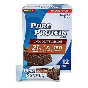 12-Count 1.76-Oz Pure Protein Bars (Chocolate Deluxe) 3 for $27.02 ($9 each) w/ S&S +  Free shipping