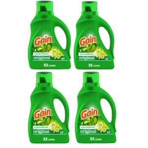 4-Count 46-Oz Gain + Aroma Boost Laundry Detergent Liquid Soap (Original) $14.58 ($3.65 each) w/ S&S + Free Shipping w/ Prime or on $25+