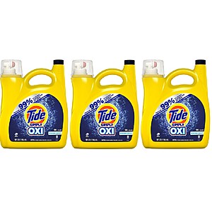 150-fl-oz Tide Simply + Oxi Liquid Laundry Detergent (Clean Breeze) 3 for $26.31 w/ S&S + Free Shipping