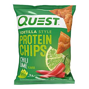 12-Count 1.1-Oz Quest Nutrition Tortilla Style Protein Chips (Chili Lime) $16.55 ($1.38 each)+ Free Shipping