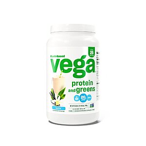 26.8-Oz Vega Plant Based Protein Powder Plus Veggies n Protein Powder (Vanilla) $15.99 w/ S&S + Free Shipping