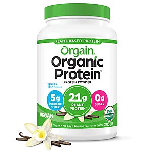 2.03-Lb Orgain Organic Vegan Protein Powder (Vanilla Bean) $17.49 w/ S&S + Free Shipping