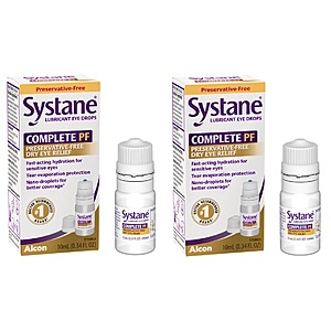 0.34-Oz Systane Complete PF Multi-Dose Preservative Free Dry Eye Drops 2 for $16.78 ($8.39 each) w/ S&S + Free Shipping w/ Prime or on $35+
