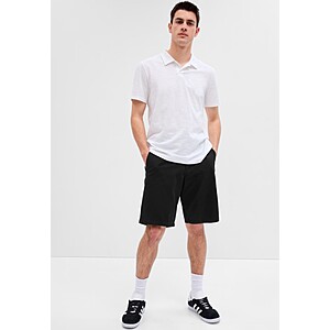 Gap Factory: Men's 10" Essential Khaki Shorts with Washwell (Various Colors) $7.99 + Free shipping