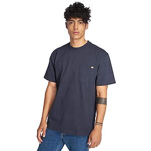 Dickies Men's Heavyweight Crew Neck Short Sleeve Tee Henley Shirt (Various Colors) from $10 + Free Shipping w/ Prime or on $35+