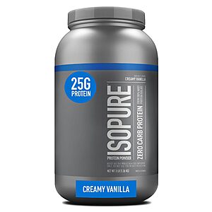 3-Lb Isopure Whey Isolate Protein Powder (Creamy Vanilla) $38.38 w/ S&S + Free Shipping