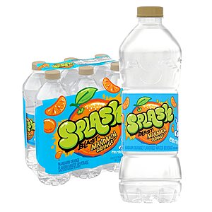 6-Pack 16.9oz Splash Blast Zero Sugar Flavored Water (Mandarin Orange) $1.60 w/ Subscribe & Save & More