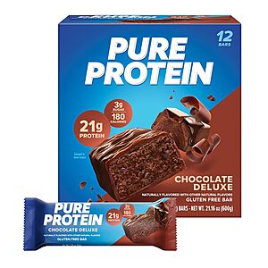 12-Count 1.76-Oz Pure Protein Bars (Various Flavors) from $10.21 w/ S&S + Free Shipping w/ Prime or on $35+