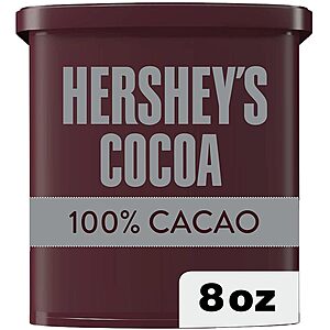 8-Oz Hershey's Natural Unsweetened Cocoa Powder Can $3.11 w/ S&S + Free Shipping w/ Prime or on $35+