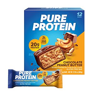 12-Count 1.76oz Pure Protein Bars (Various Flavors) $13.55 w/ S&S + Free Shipping w/ Prime or on $35+