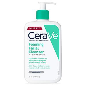CeraVe B2G1 Free: 16-Oz CeraVe Foaming Facial Cleanser w/ Hyaluronic Acid 3 for $30.05 ($10.01 each) & More w/ S&S + Free Shipping