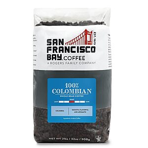 2-Lbs San Francisco Bay Whole Bean Coffee (Various) $14.99 w/ S&S & More + Free Shipping w/ Prime or on $35+