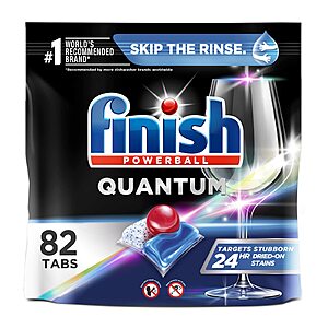 82-Count Finish Quantum Dishwasher Detergent Tablets $13.93 w/ S&S + Free Shipping w/ Prime or on $35+