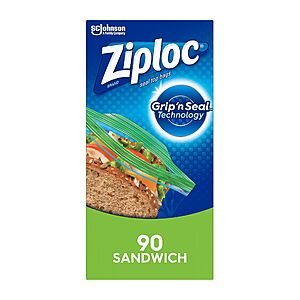 90-Count Ziploc Sandwich & Snack Bags $2.99 w/ S&S + Free Shipping w/ Prime or on $35+