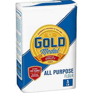 5-lbs Gold Medal All Purpose Flour $2.99 w/ S&S + Free Shipping w/ Prime or on $35+
