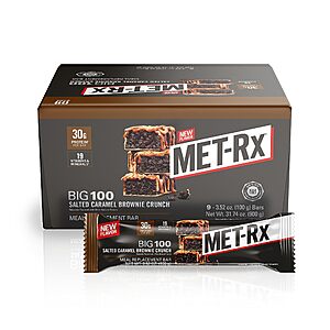 9-Count MET-Rx Big 100 Protein Bar (Salted Caramel Brownie Crunch) $14.14 + Free Shipping w/ Prime or on $35+