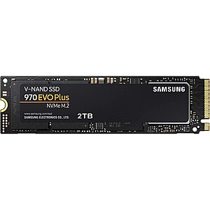 2TB Samsung 970 EVO Plus SSD $200 + free s/h at Amazon