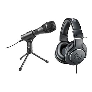 Audio-Technica Bundles: AT2005USB Microphone + ATH-M20X Headphones $40, 2-pack $70, 4-pack $120 + free s/h